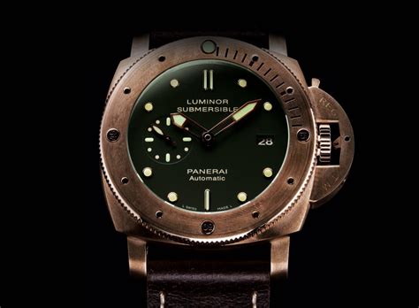 panerai bronze patina|Panerai bronze watch.